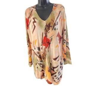 Blue Ice women’s long sweater multi XL